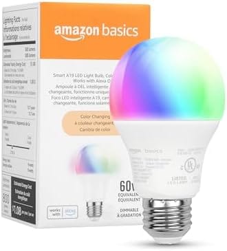 Amazon Basics Bombilla WIFI LED inteligente